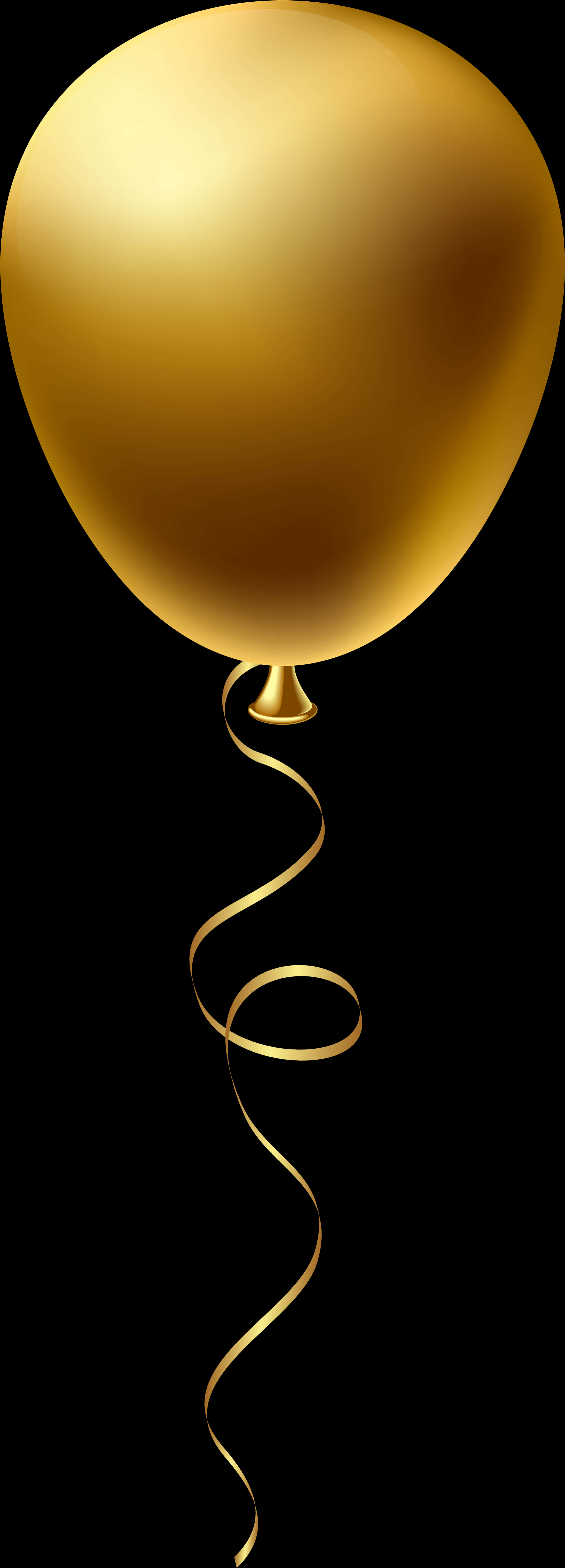 Golden Balloon Elegant Celebration