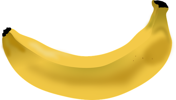 Golden Banana Black Background