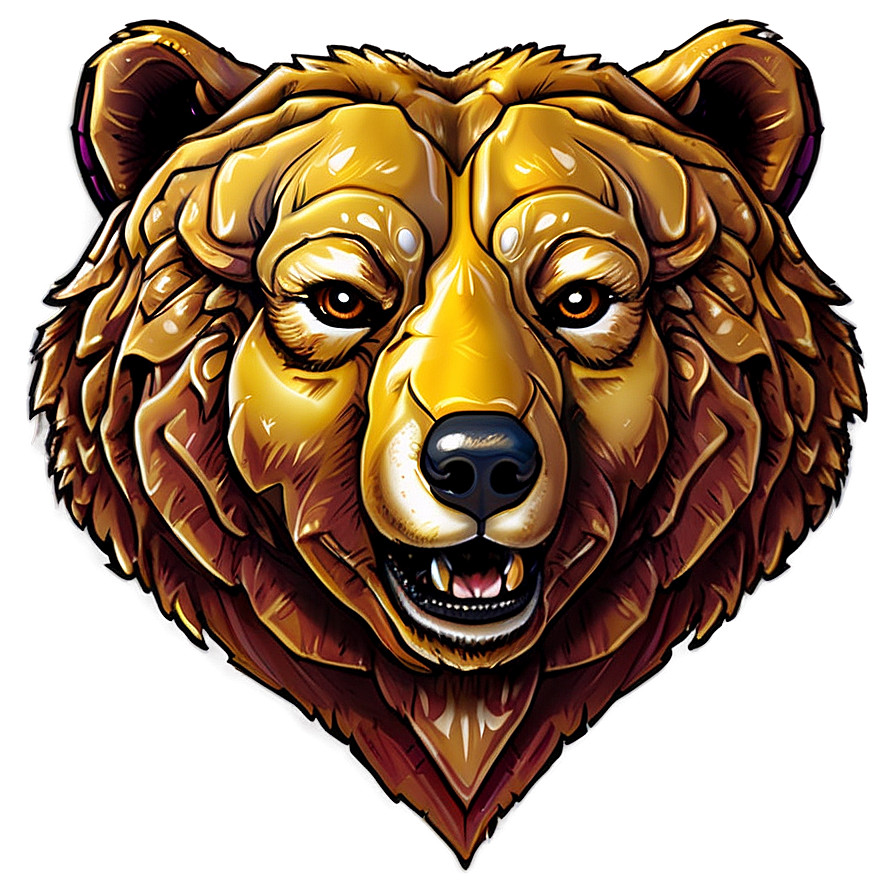 Golden Bear Head Png Uut