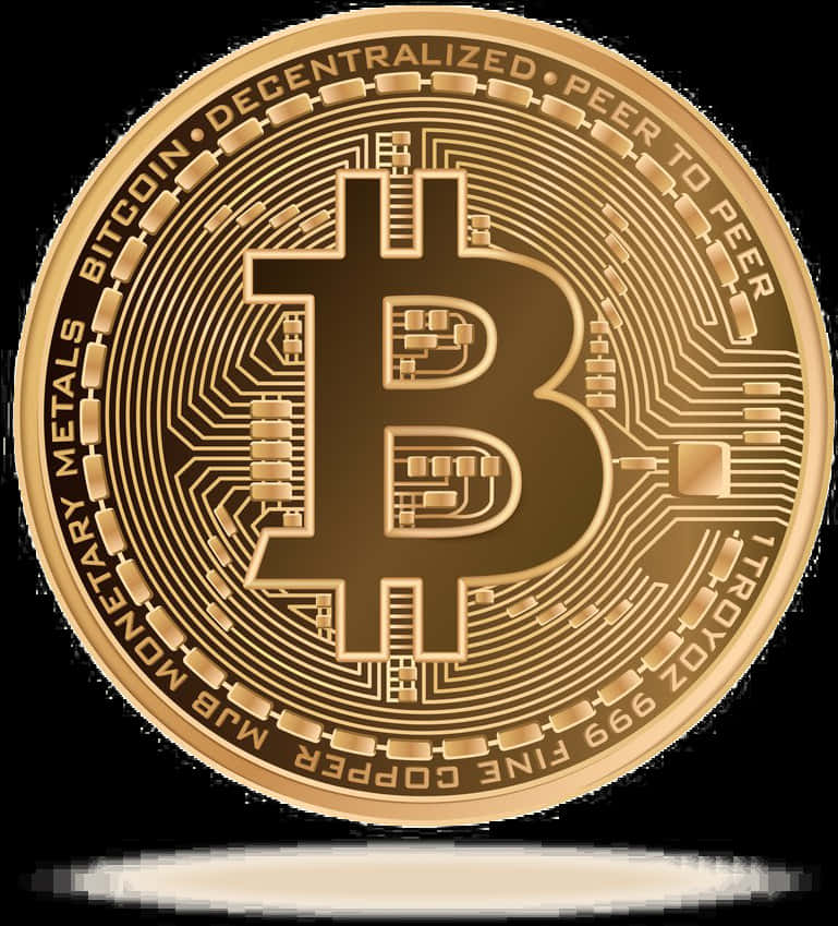 Golden Bitcoin Coin