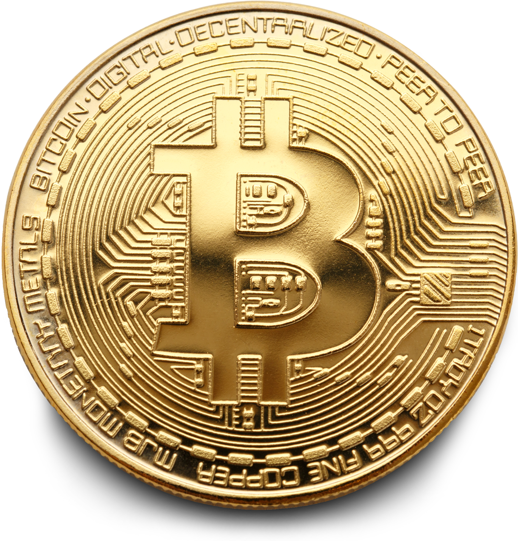 Golden Bitcoin Coin