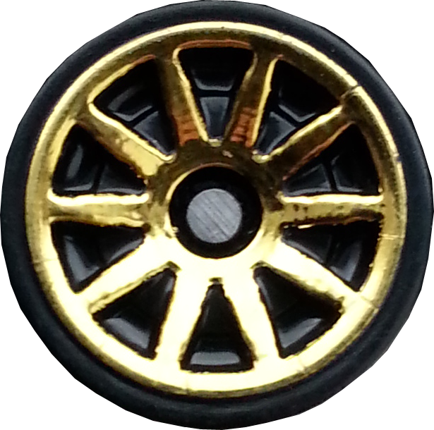 Golden Black Alloy Wheel