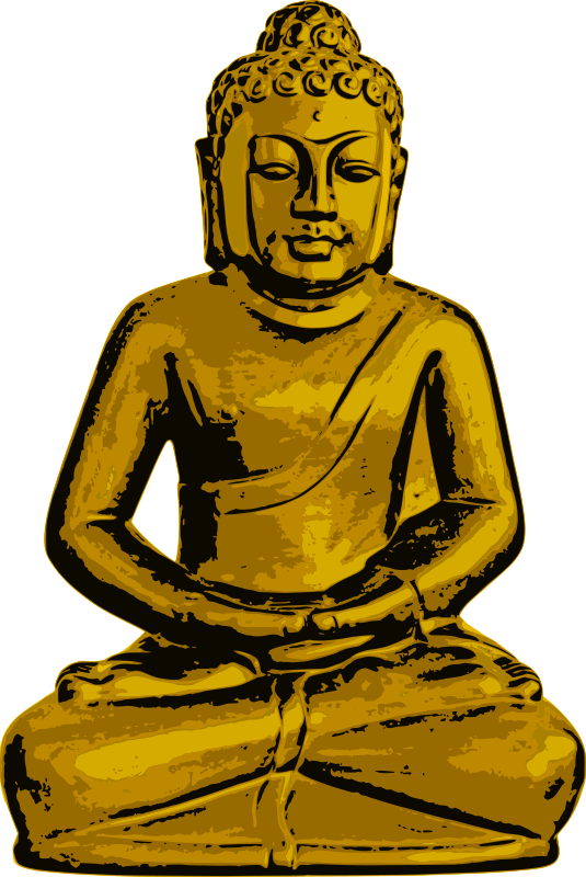 Golden_ Buddha_ Statue_ Illustration