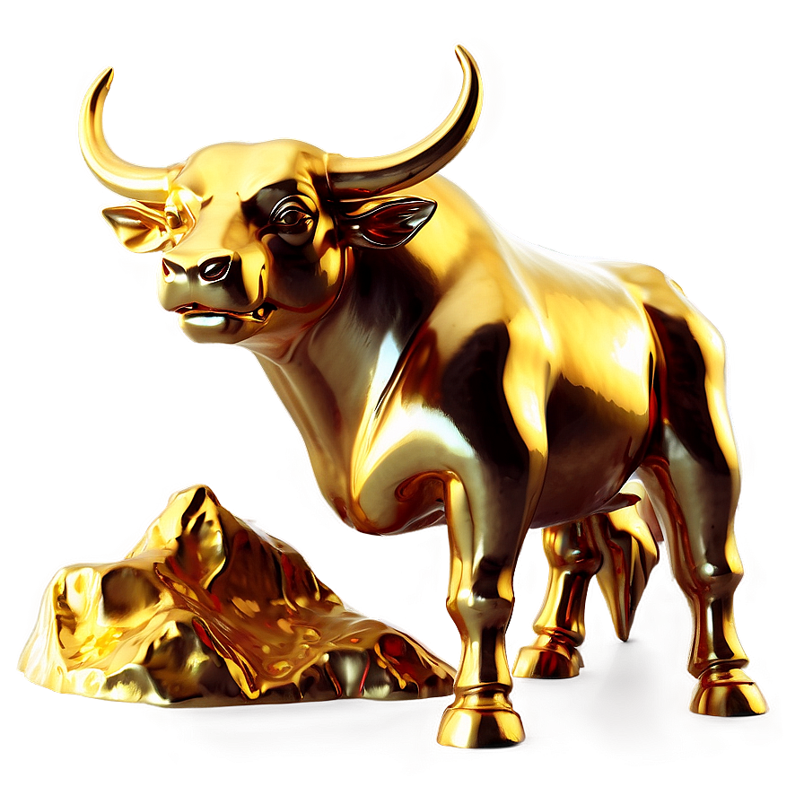 Golden Bull Statue Png Lha