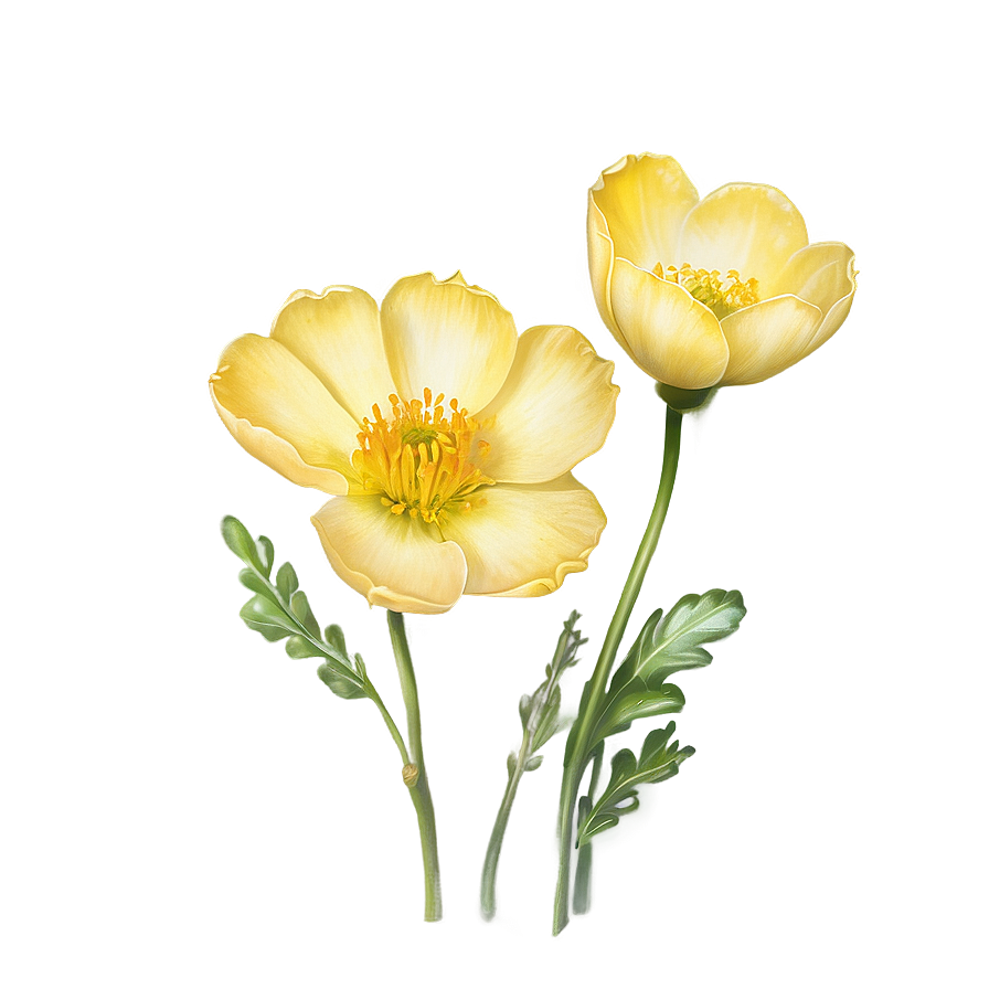 Golden Buttercup Png 06252024