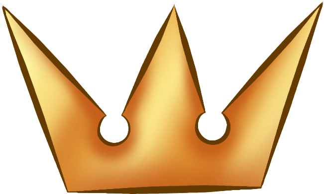 Golden Cartoon Crown Graphic