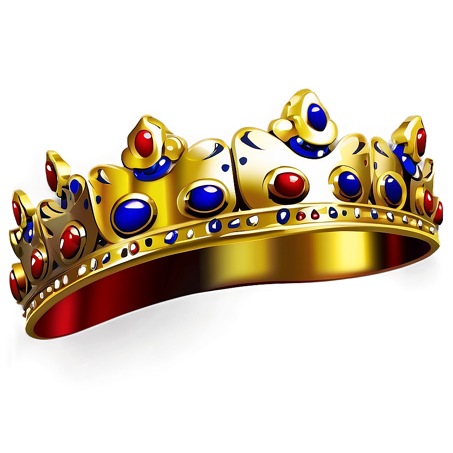 Golden Cartoon Crown Png Dnd52