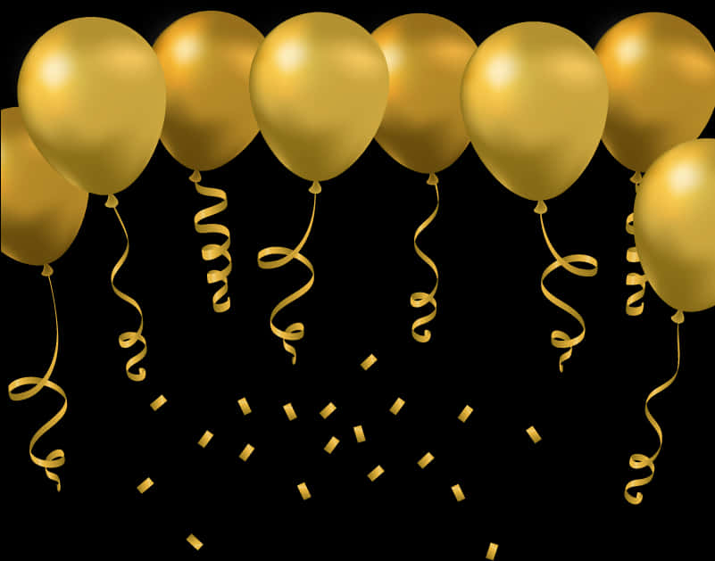 Golden Celebration Balloons