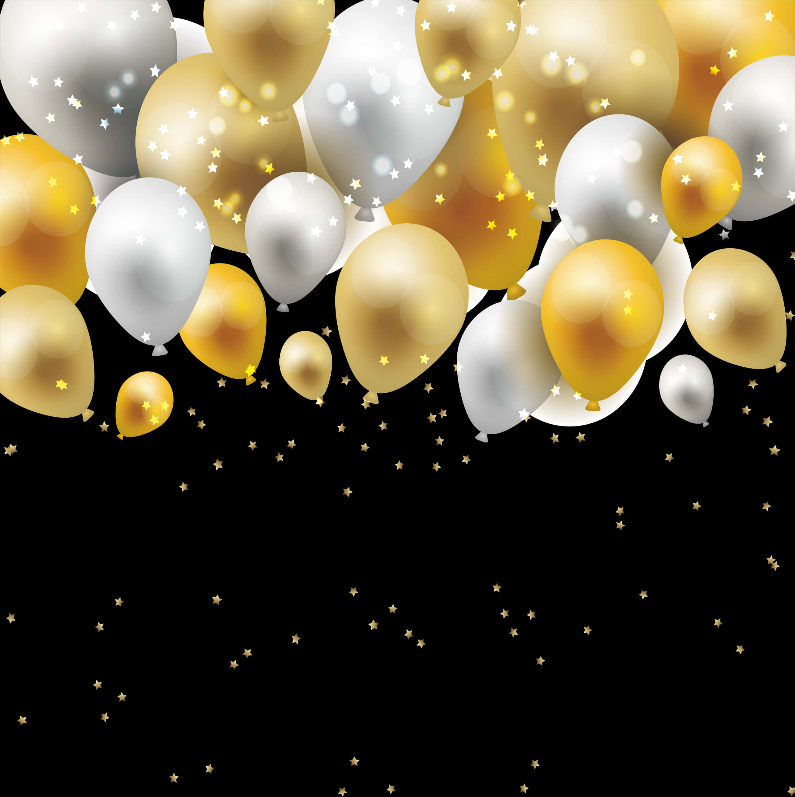 Golden Celebration Balloons