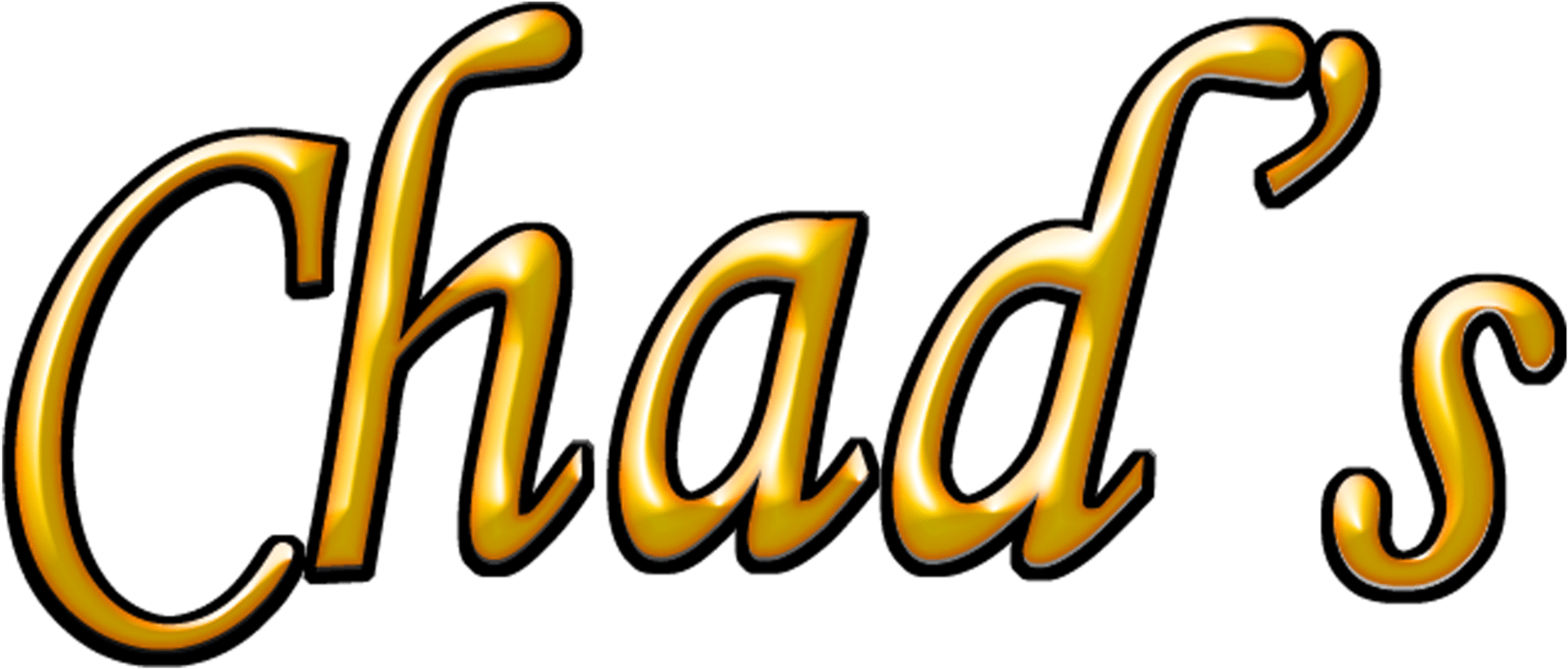 Golden Chad Text Logo