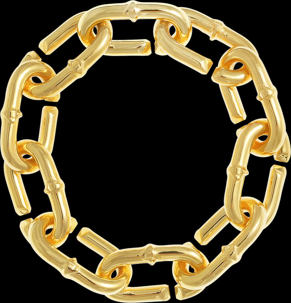 Golden Chain Link Circle