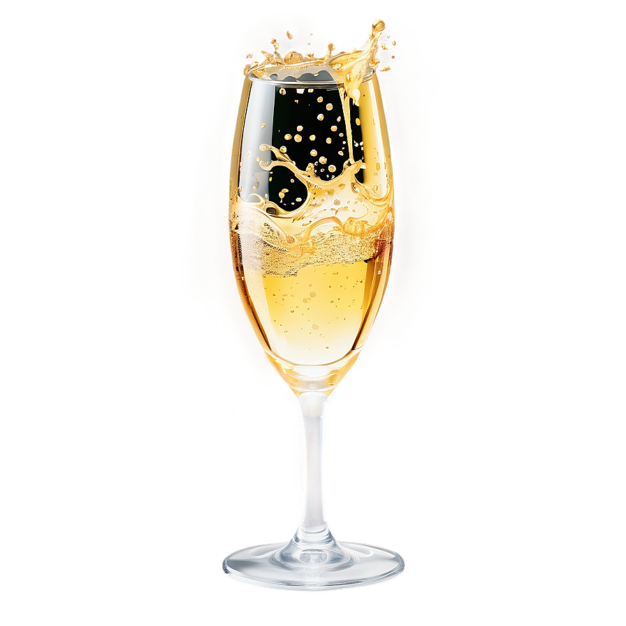 Golden Champagne Splash Png Bbn