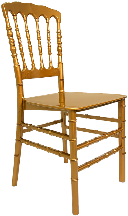 Golden Chiavari Chair Transparent Background