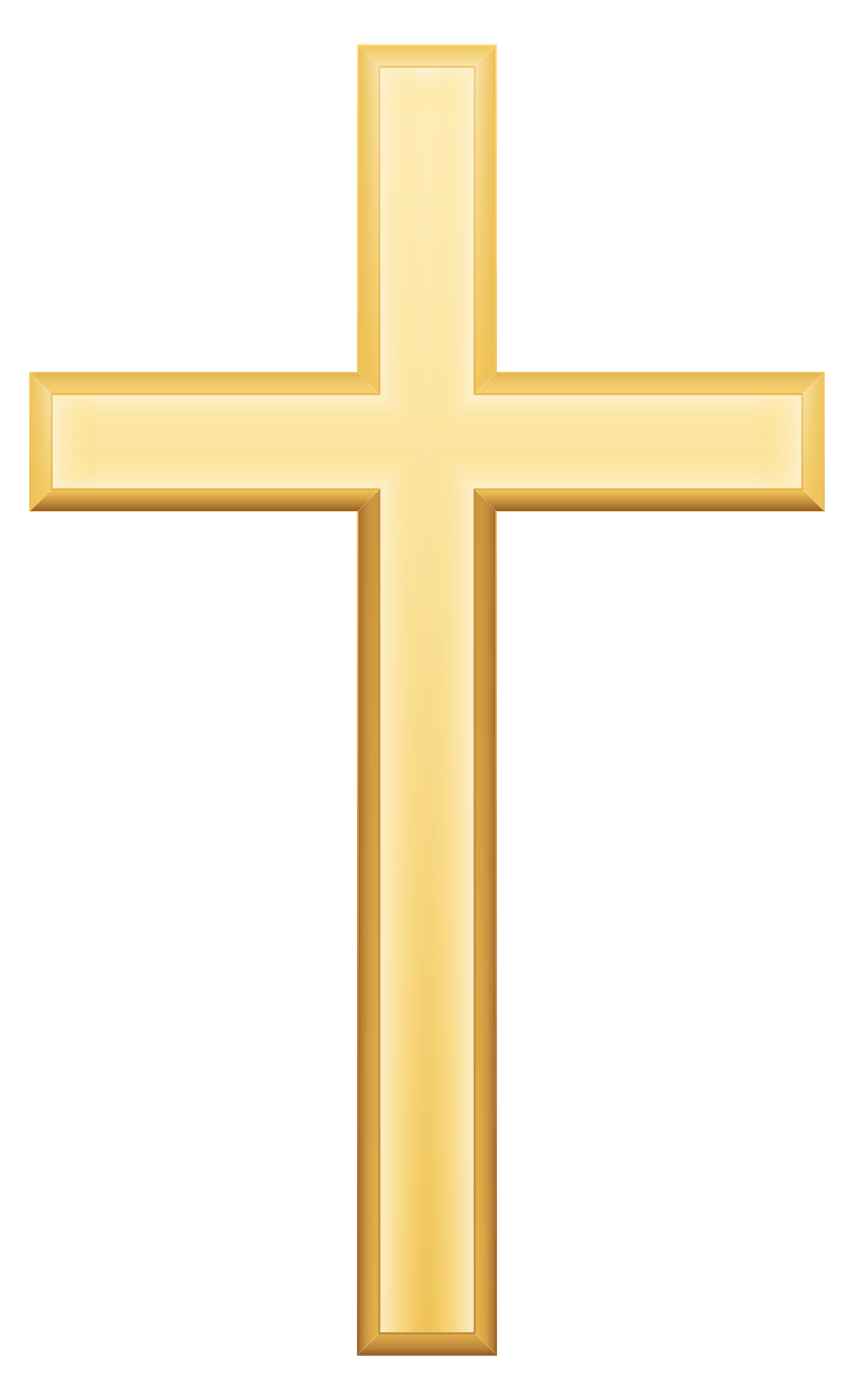 Golden Christian Cross