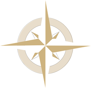 Golden Compass Rose Graphic