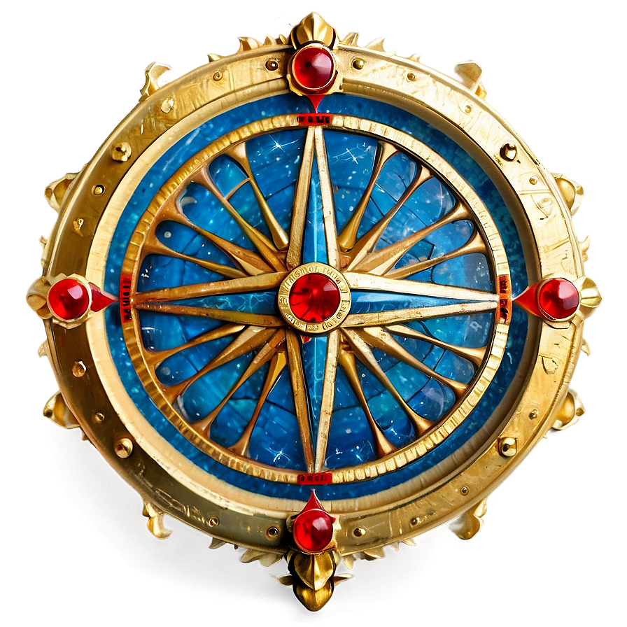 Golden Compass Rose Png Mwx