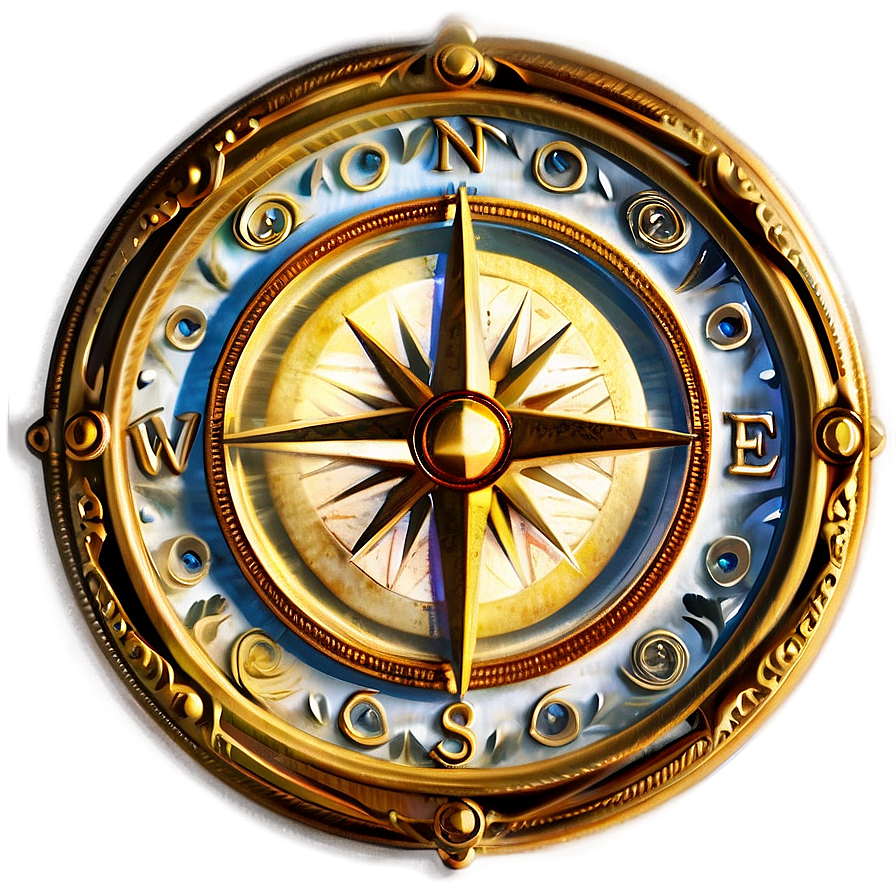 Golden Compass Rose Png Oxb