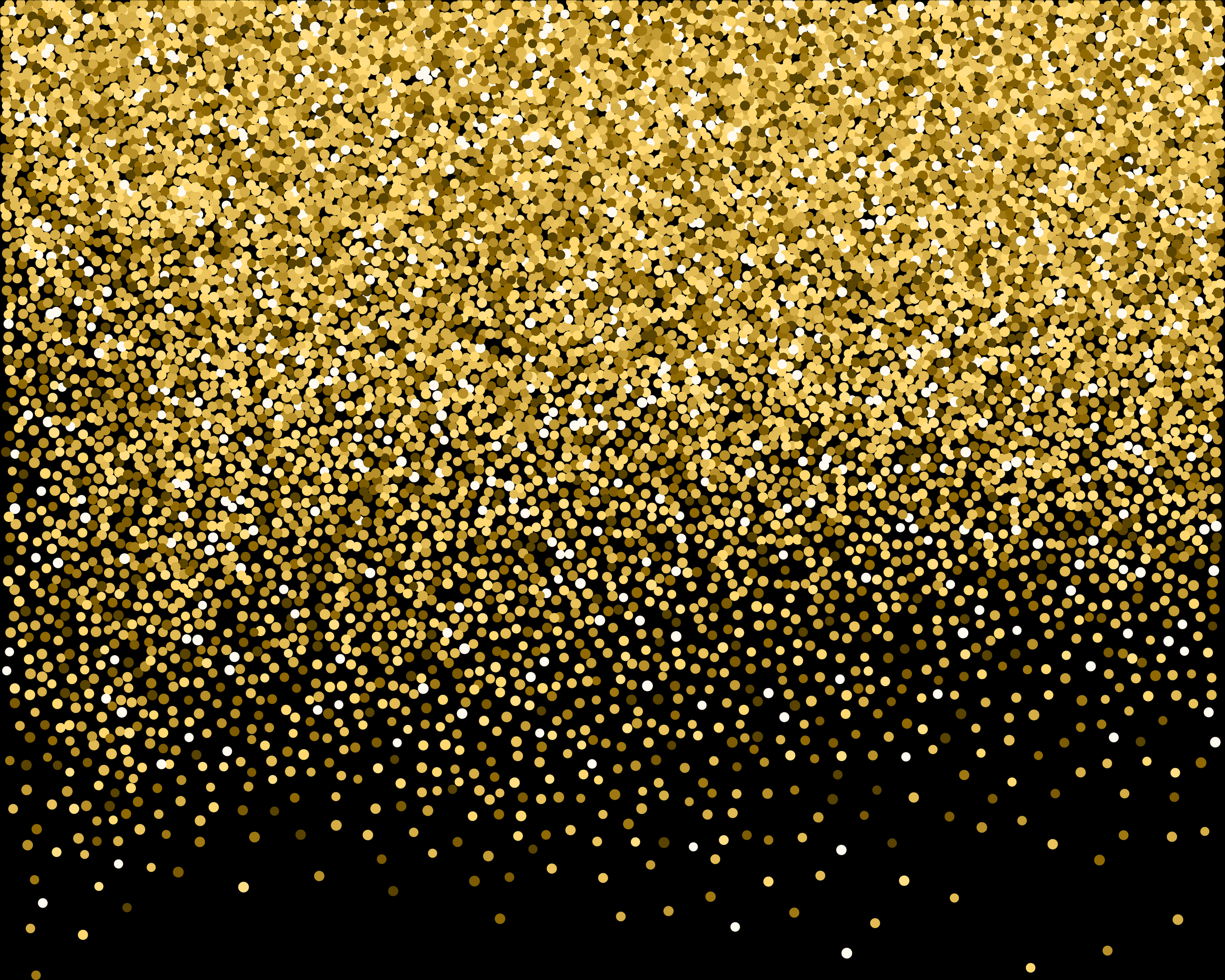 Golden Confetti Cascade Background