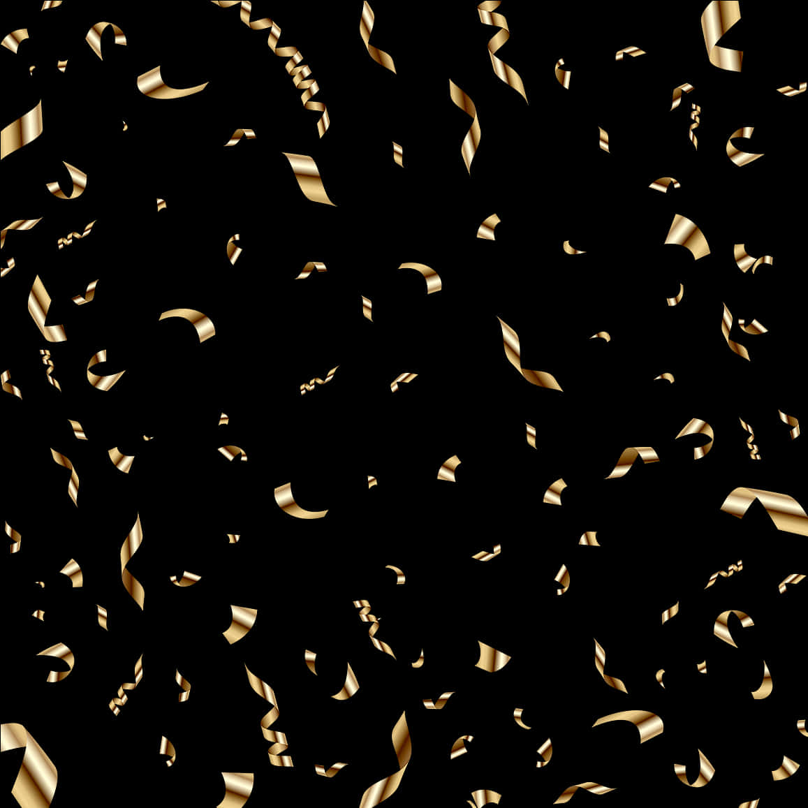 Golden Confetti Celebration Background