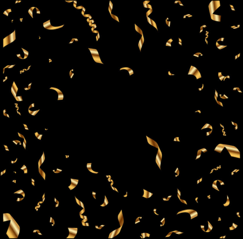 Golden Confetti Celebration Background