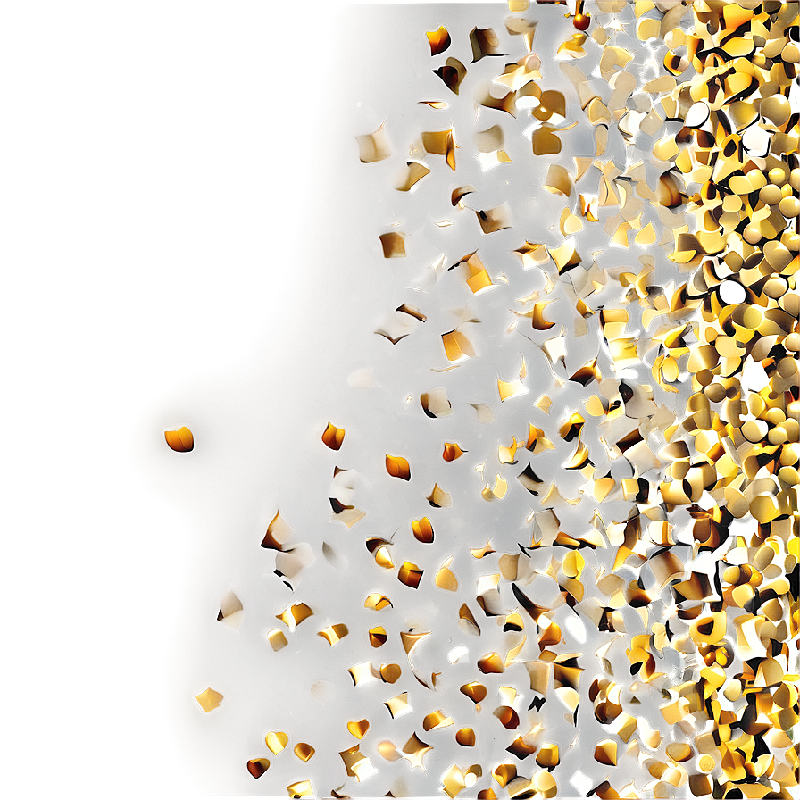 Golden Confetti Spectacle Png 75