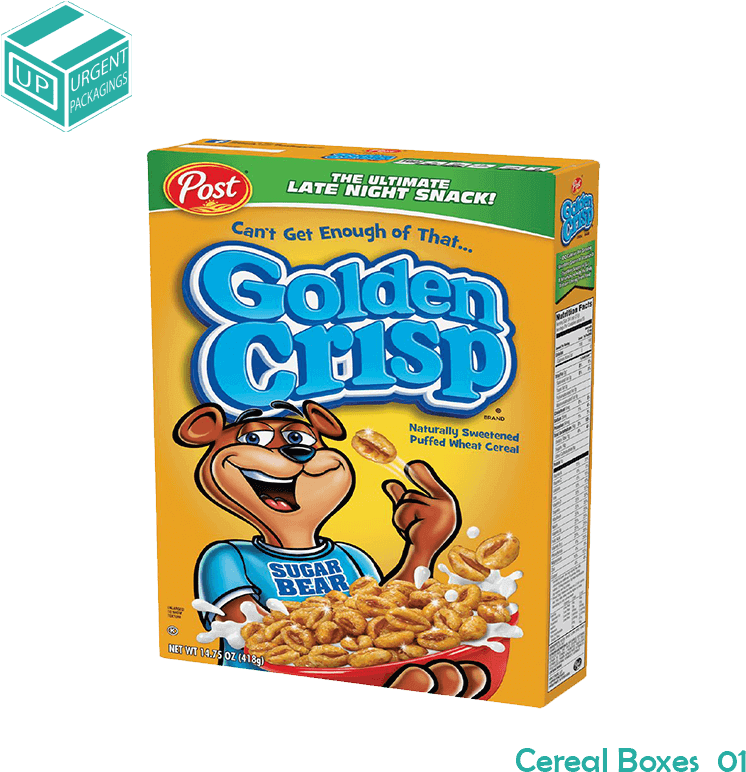 Golden Crisp Cereal Box