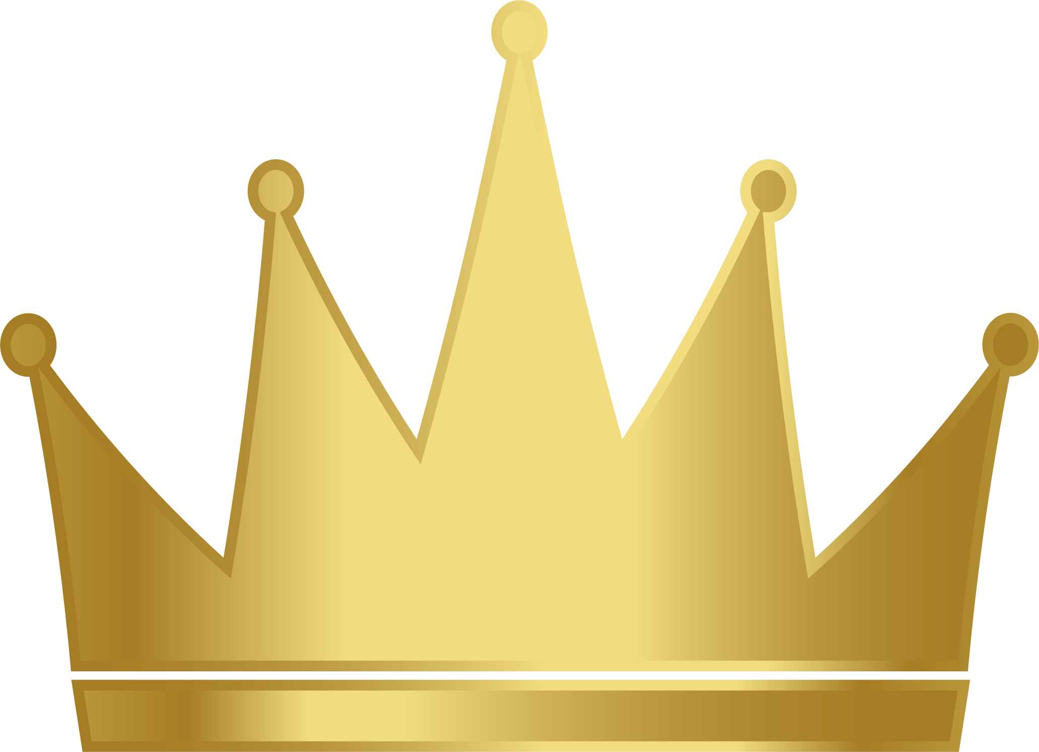 Golden Crown Transparent Background