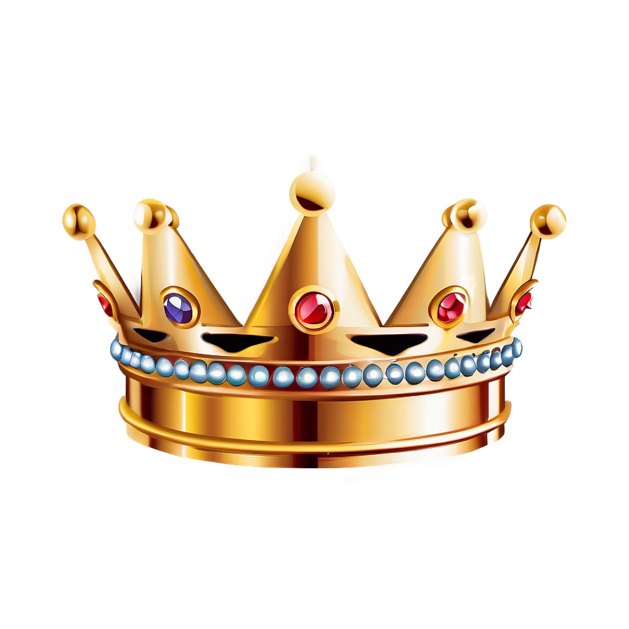 Golden Crown Vector Illustration Png Ssb83