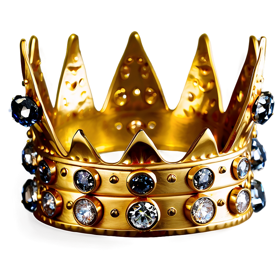 Golden Crown With Diamonds Png 06282024