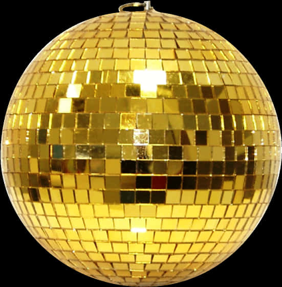 Golden Disco Ball Sparkle