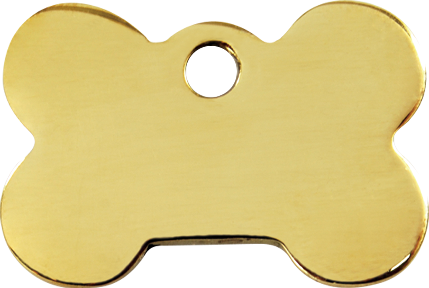 Golden Dog Bone Tag Blank