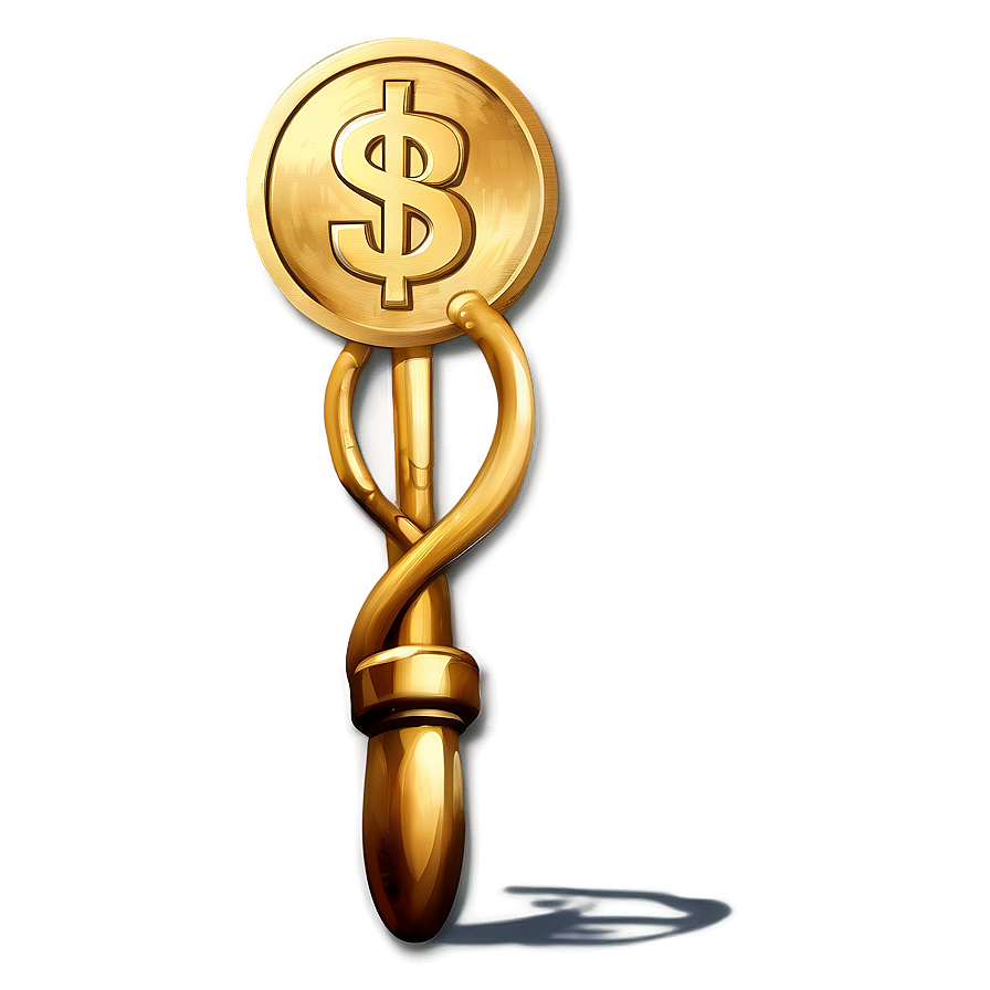 Golden Dollar Icon Png Wng17