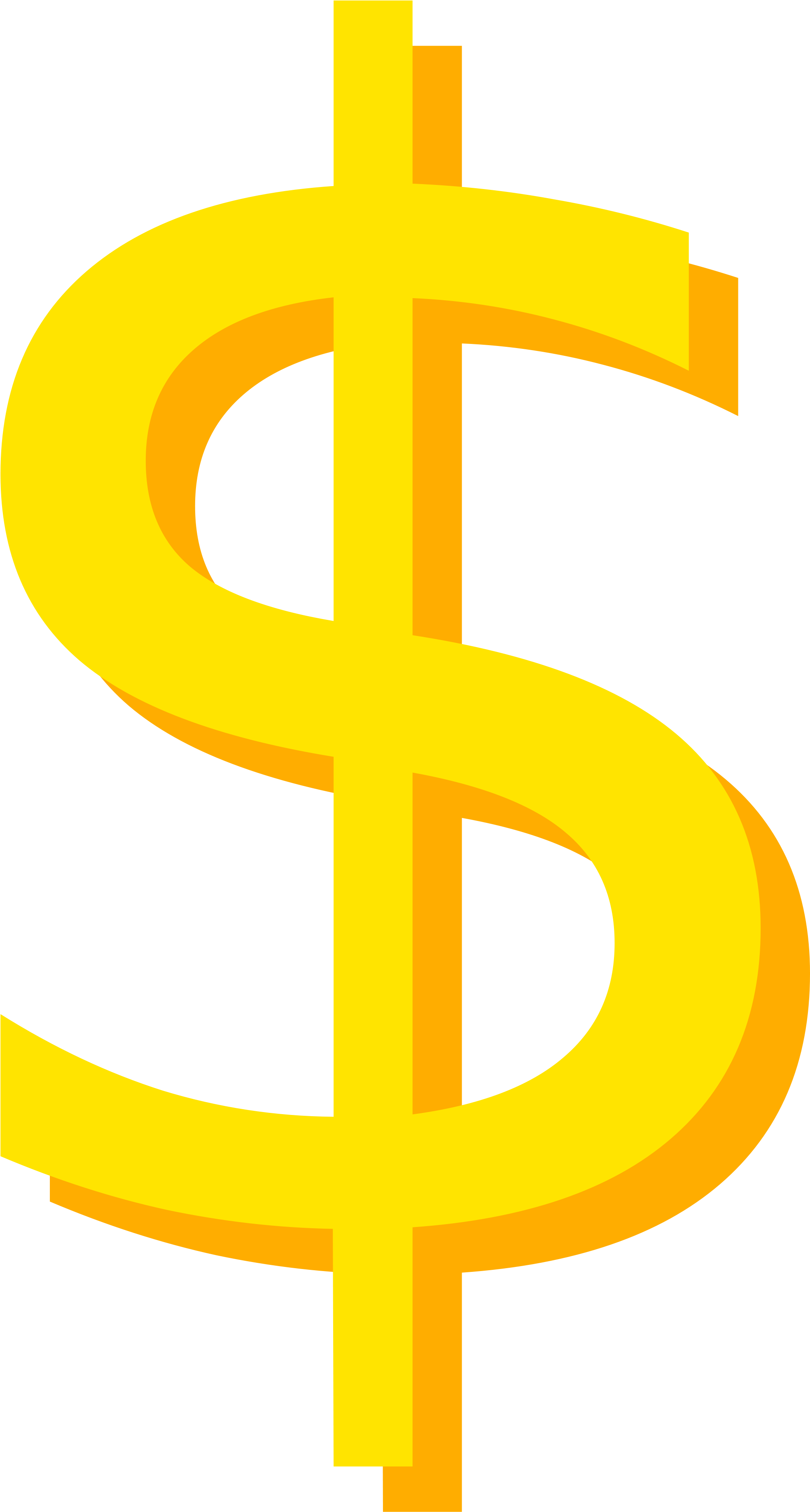 Golden Dollar Sign Icon