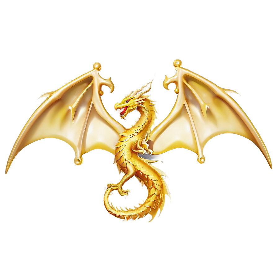 Golden Dragon Wings Png Kyy55