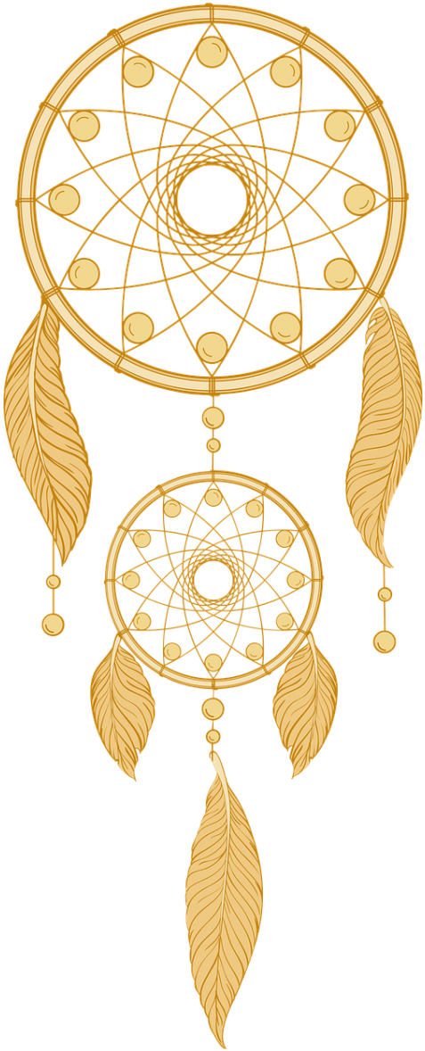 Golden Dreamcatcher Graphic