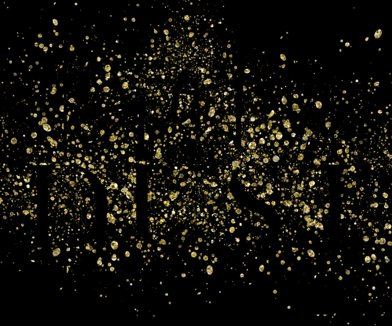 Golden Dust Particles Formation