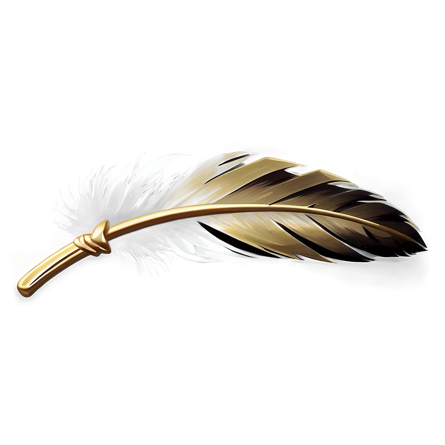 Golden Eagle Feather Png Aop