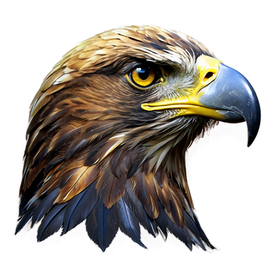 Golden Eagle Head Image Png Dtp69