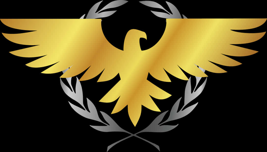 Golden Eagle Logo Black Background