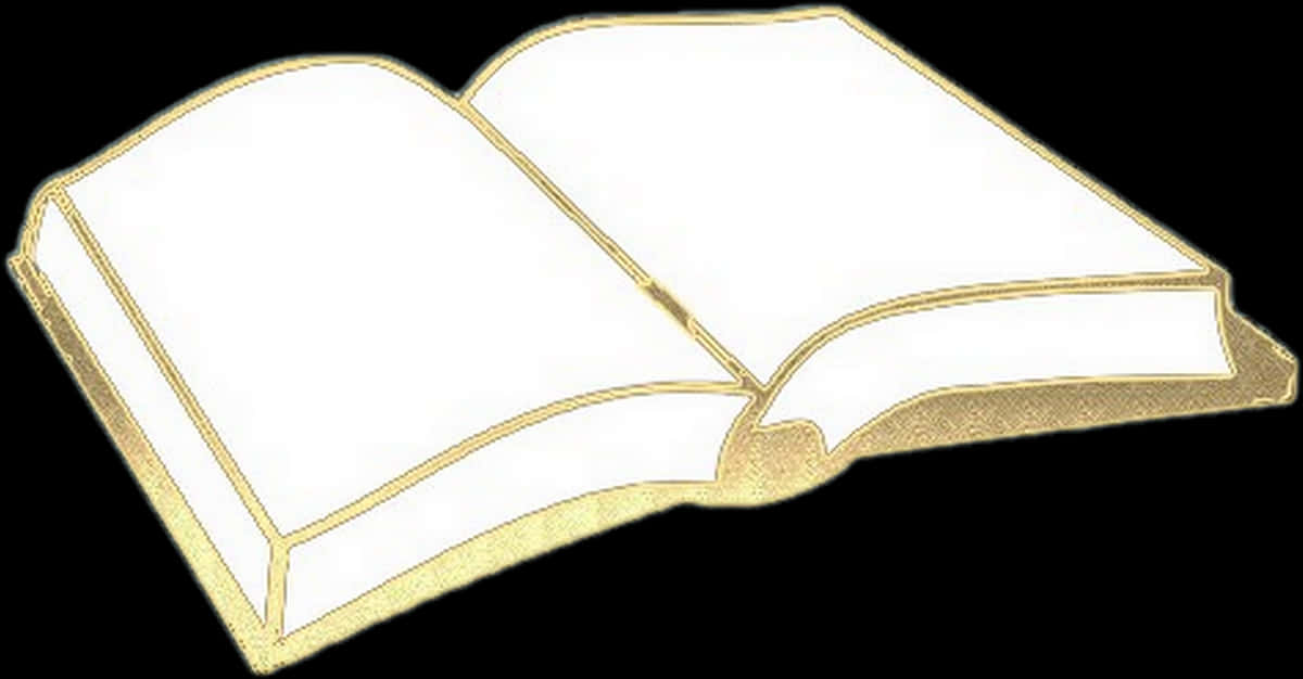 Golden Edged Open Book