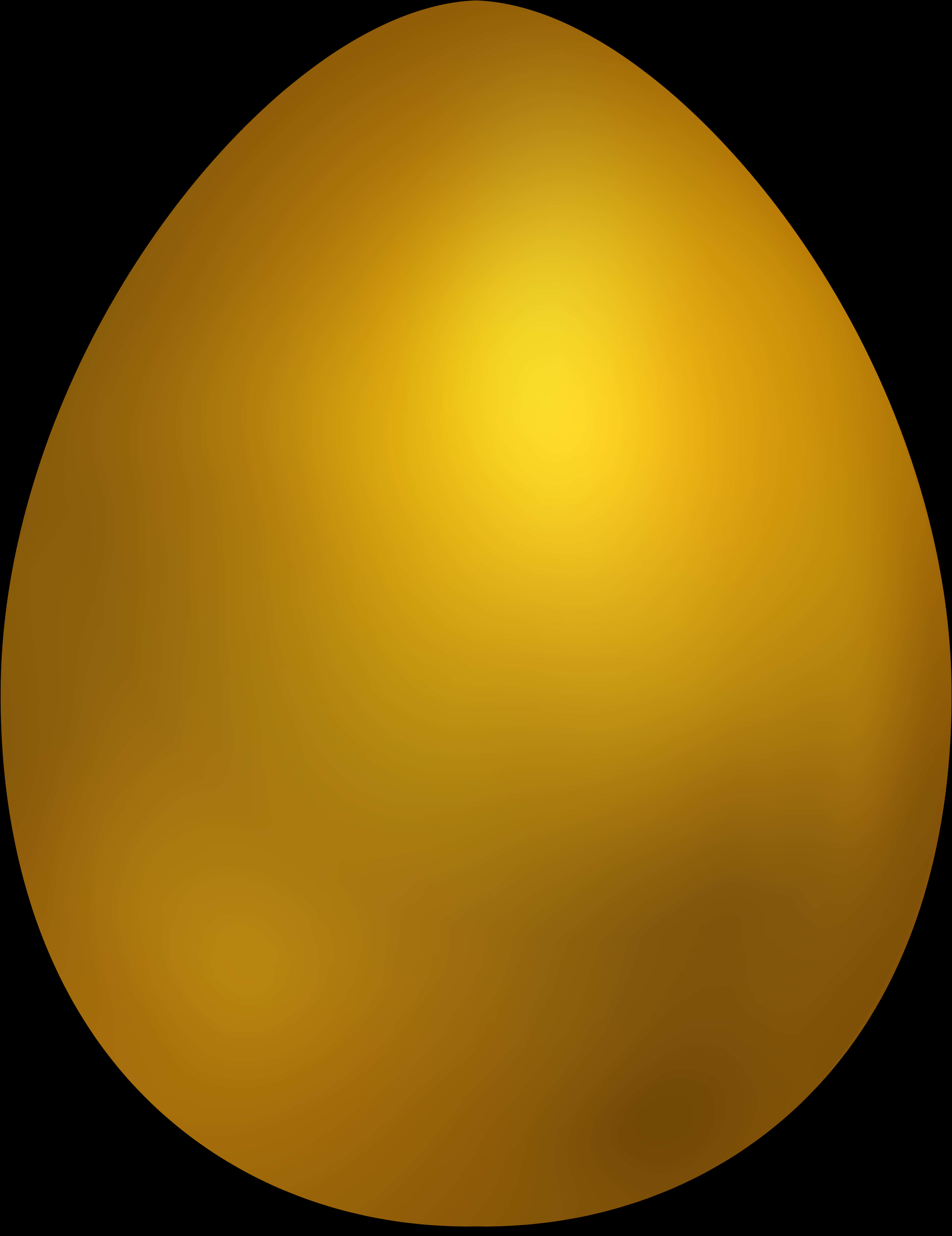 Golden Egg Black Background