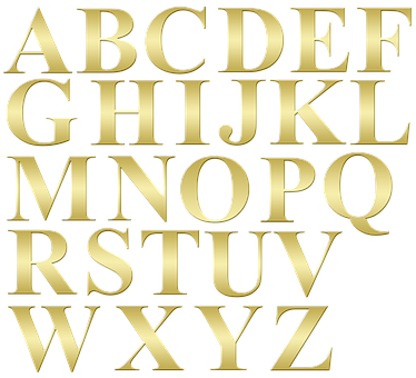 Golden_ English_ Alphabet