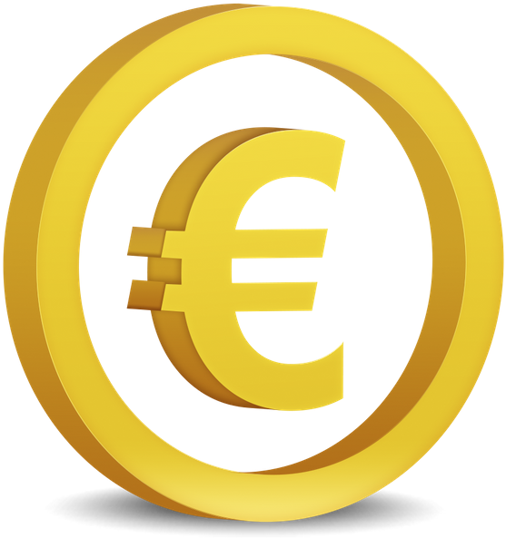 Golden Euro Symbol3 D Rendering