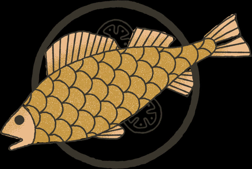 Golden Fish Illustration