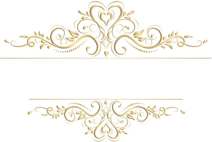 Golden Floral Ornament Design