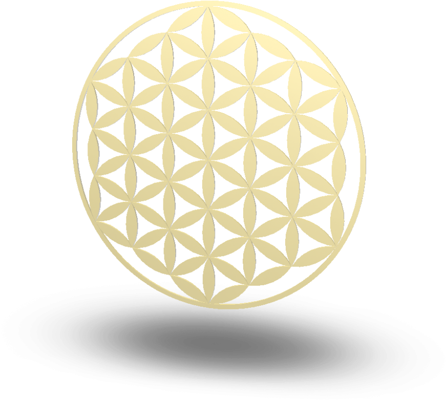 Golden Flowerof Life Geometric Pattern