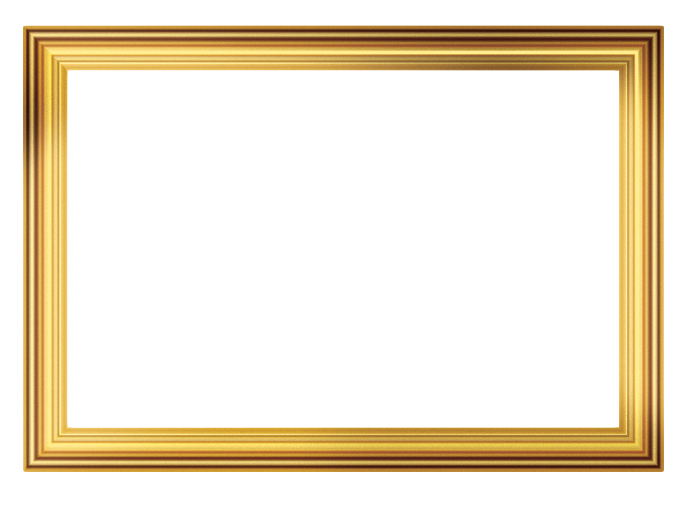 Golden Frame Empty Background