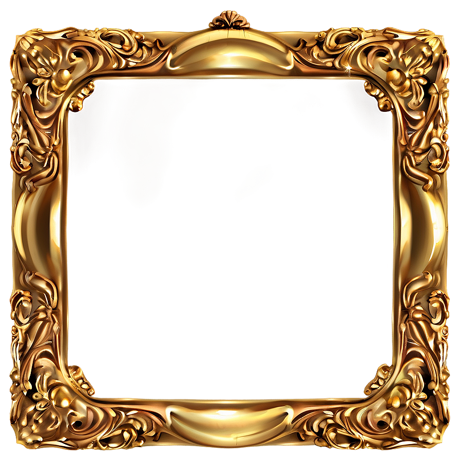 Golden Frame For Wedding Png 85