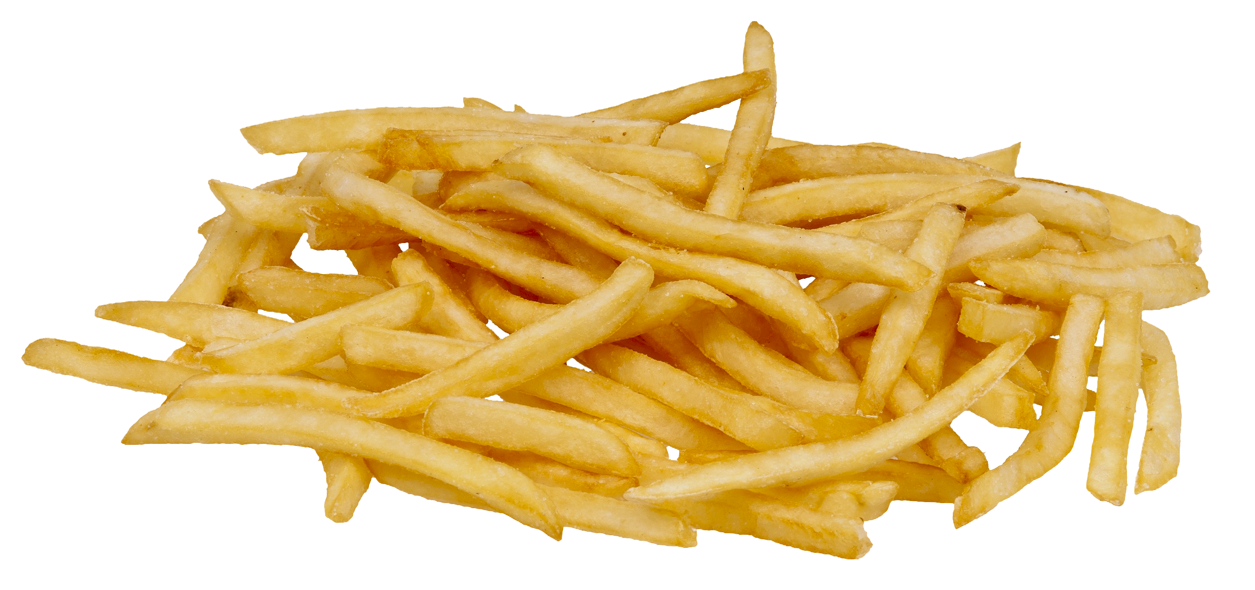 Golden French Fries Isolated