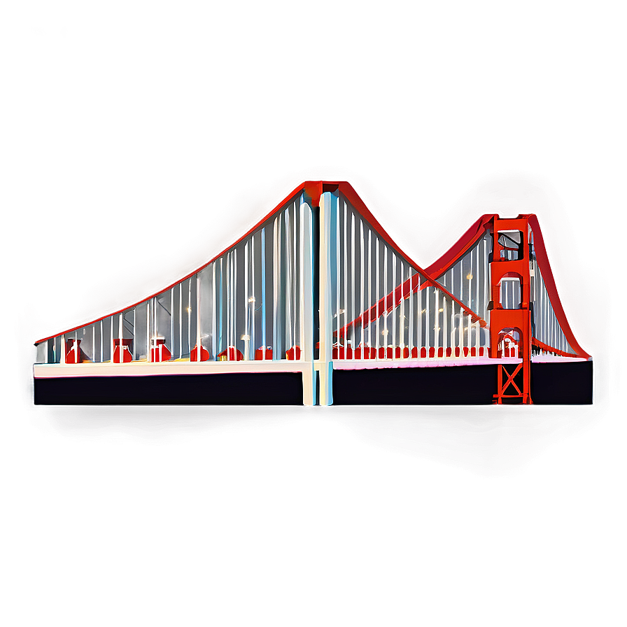 Golden Gate Bridge Night Lights Png 76